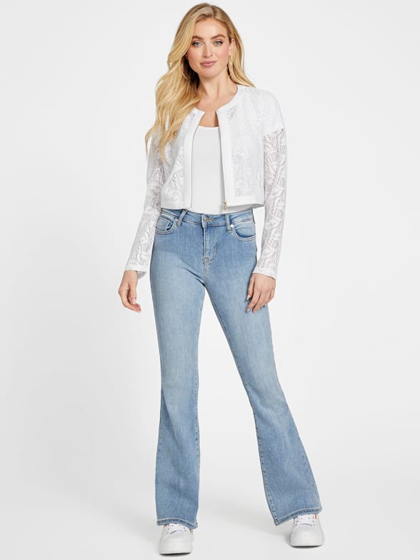 Eco Violeta Mid-Rise Capri Jeans