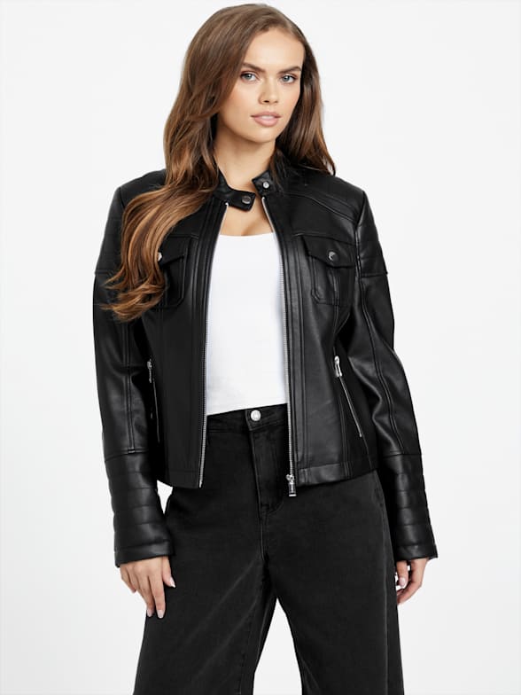 Leather Jacket Black Friday 2024 Sale | GUESS Factory