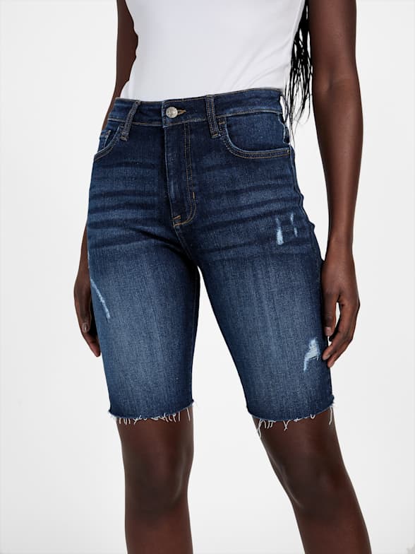 80s Pedal Denim Shorts | GUESS Canada