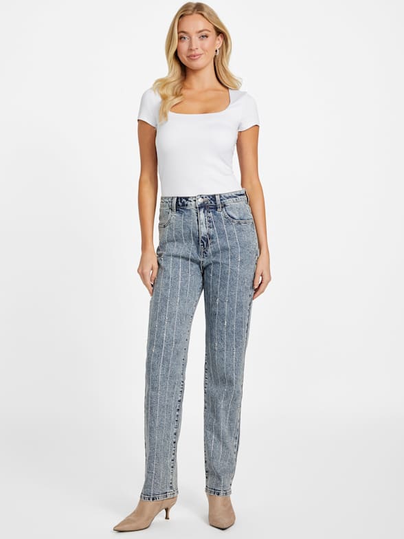 Jeans Femmes Guess Authentic - Taille 28 - Coupe Droite - Occasion Très Bon état