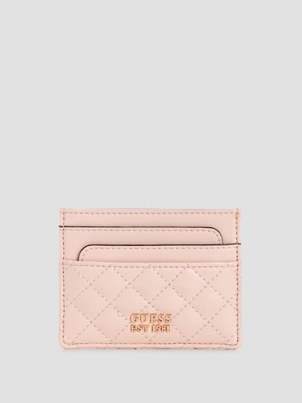 Carteira Feminina Guess Original Tempe Mauve Flapover Wallet