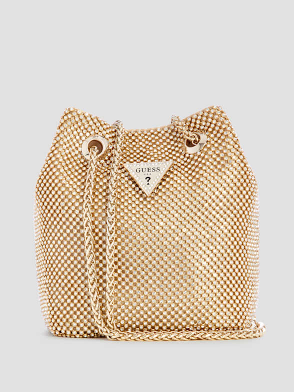 Women's Sling Bag, Fancy Sling Handbags, Clutch Bag With Gold