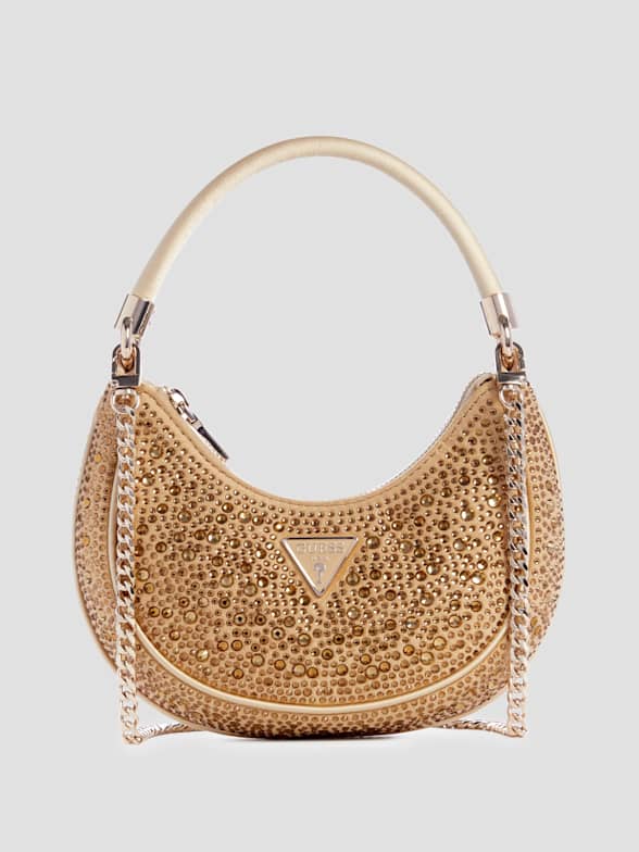 Gold guess handbag hot sale