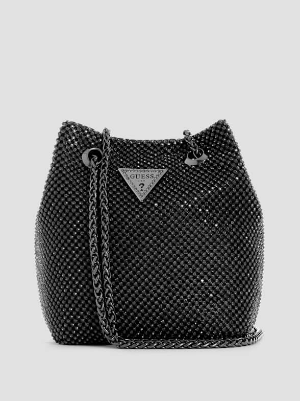 Guess Multi Pochette Baguette Bag Black Brand New, Women's