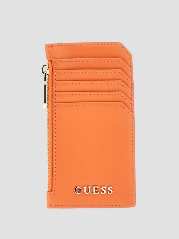 Carteira Feminina Guess Original Tempe Mauve Flapover Wallet