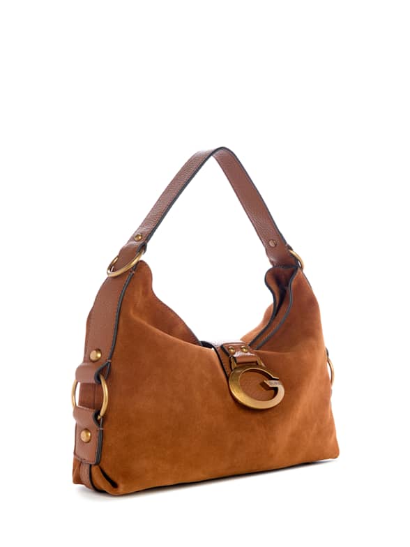 ⭐︎新品・未使用⭐︎GUESS shoulder bag (camel) Izzy Top-Zip Shoulder Bag | GUESS