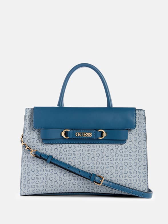 GUESS Katey Mini Satchel, Blue, AQUA, One Size: Buy Online at Best Price in  UAE 