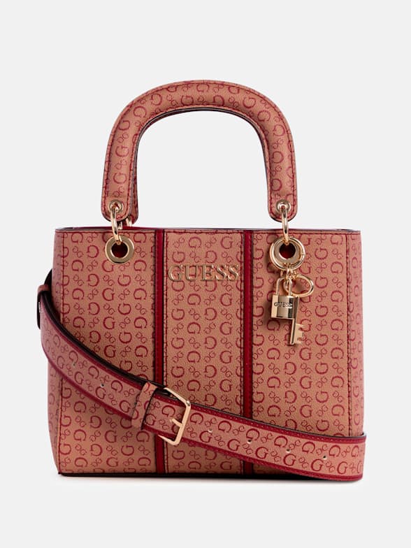 Guess satchel bags on sale clearance