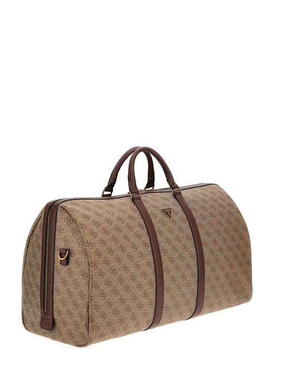 Gucci, Bags, Gucci Imprime Monogram Web Carry On Duffel Black  Weekendtravel Bag