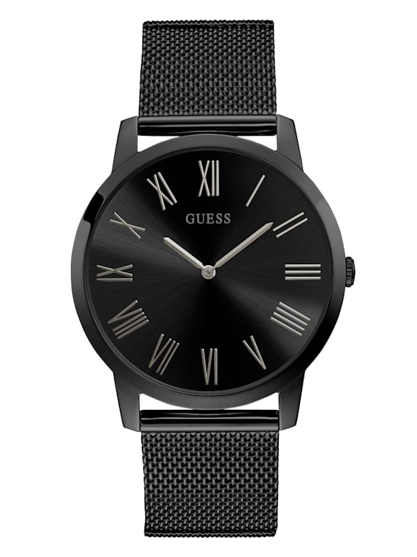 Guess watches for men black discount