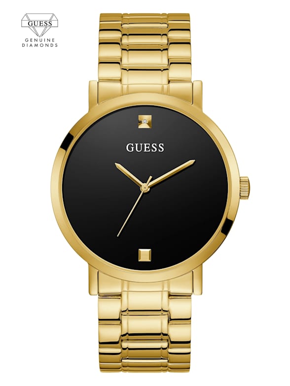 Guess watch gold mens top