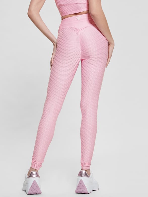 Pink Guess Logo Leggings - Get The Label