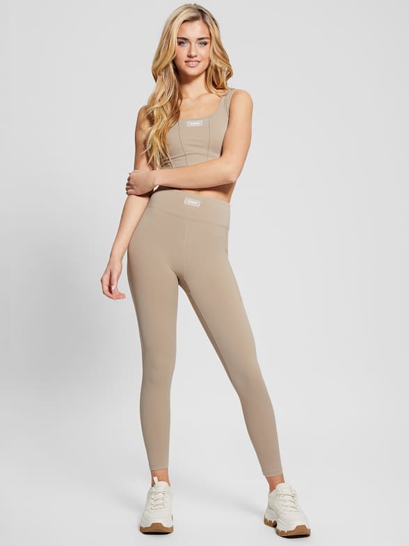 Guess AGGIE LONG PANT Beige - Free Delivery with  ! -  Clothing jogging bottoms Women £ 66.30