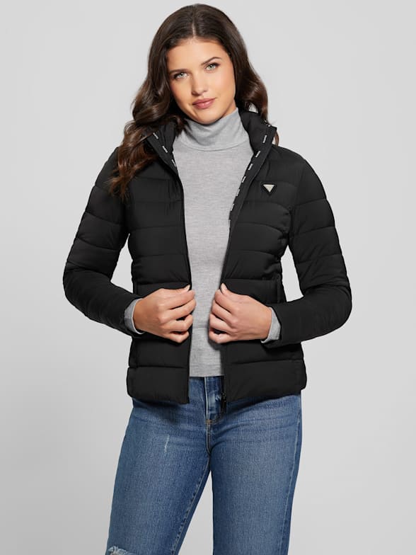 Guess quilted jacket womens deals