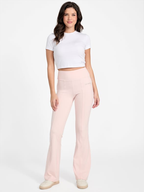 パンツ   Woman Pants White LV044B623G YAS Pants Woman LOGO FESIA Sport Trousers WHITE WHISPER