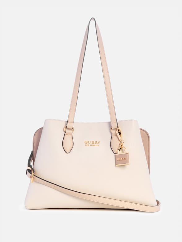 GUESS Handbags : Buy GUESS Blush Pink Cathleen Handbag Online