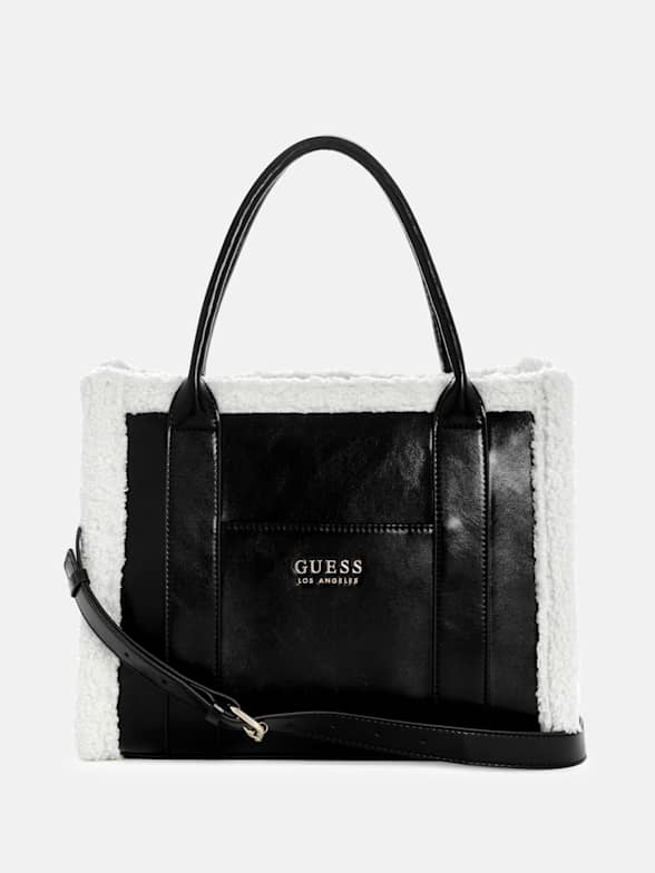 Buy Guess Black Patterned Tote Bag online