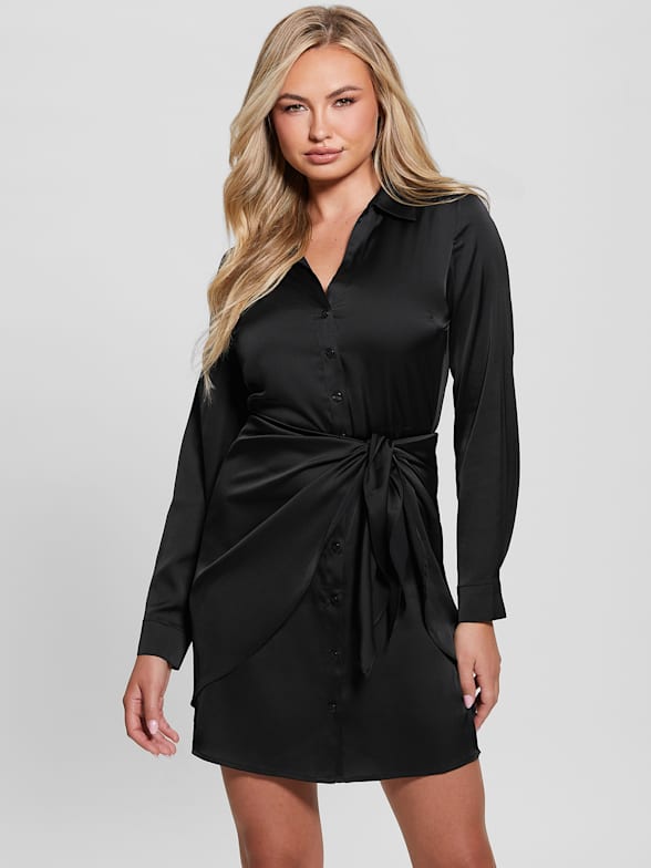 Guess black mini dress best sale