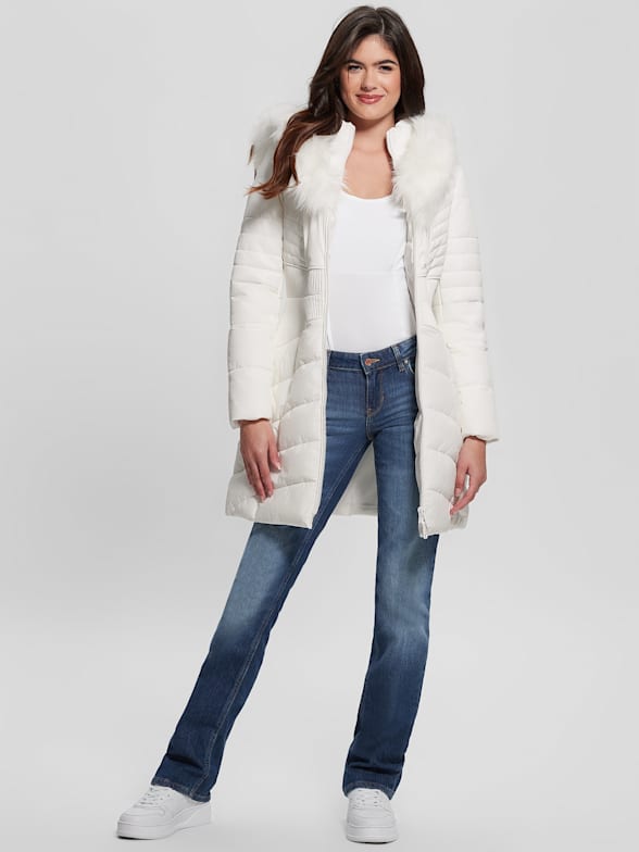 Guess long coats hot sale
