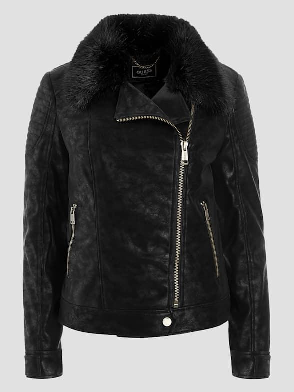 Guess faux shop leather jacket