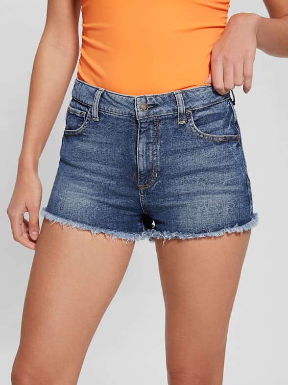 Guess shorts womens discount