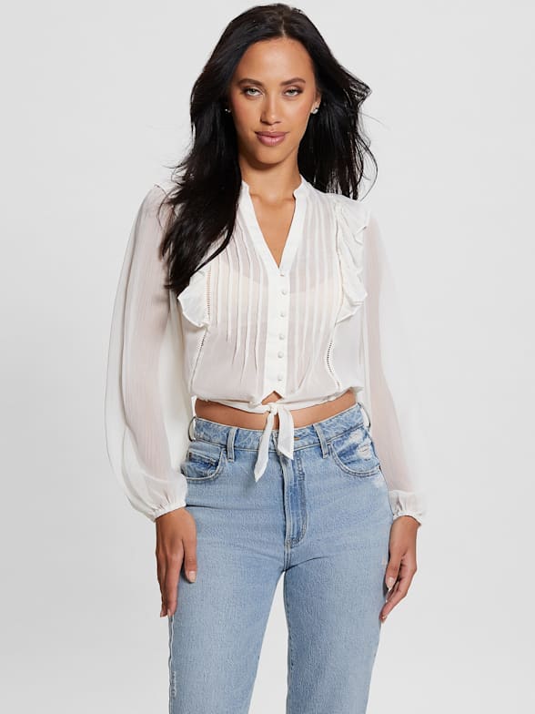 Sale Women s Blouses Shirts GUESS