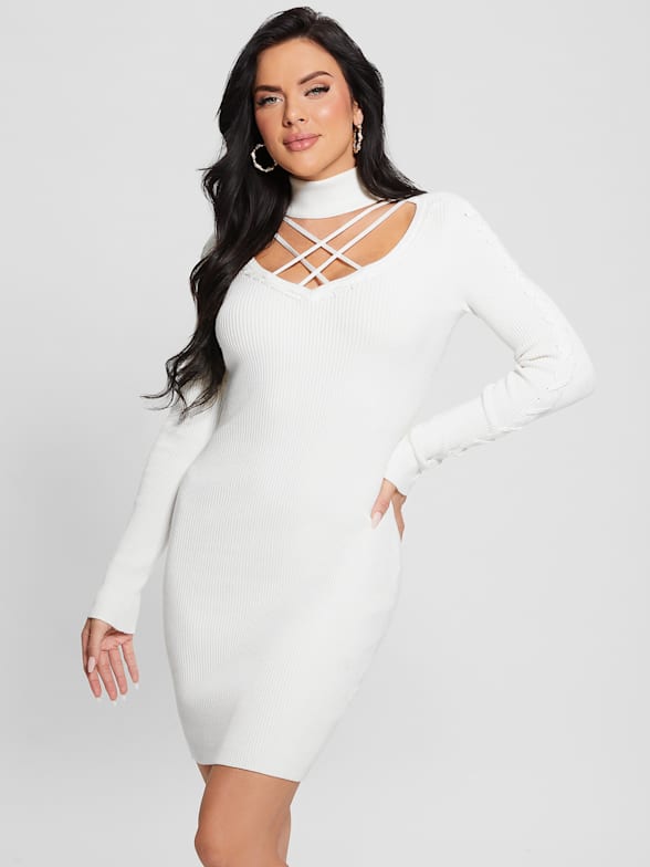 guess white dress