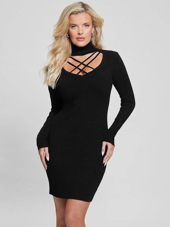Guess long black dress shop