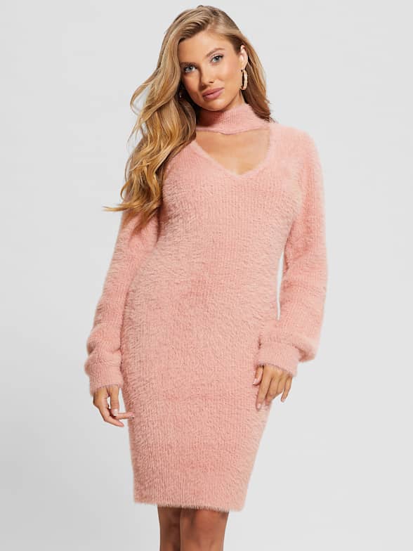 Women's Ribbed Midi Sweater Dress, Women's Clearance