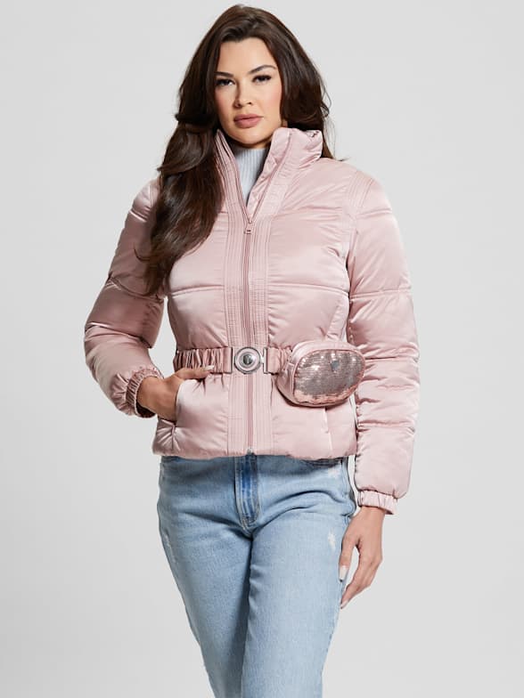 Guess denim sale puffer jacket