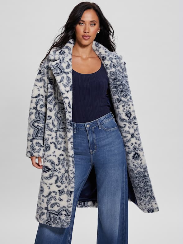 Guess fur outlet coats
