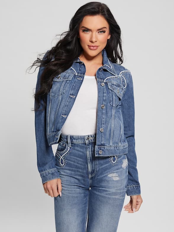 Jean Jacket Women Oversized Black Denim Jacket at  Women's Coats Shop