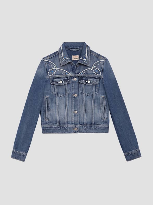 Guess jean jacket and pants hotsell