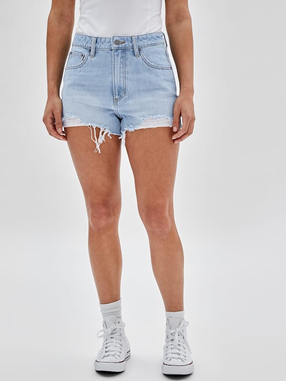 GUESS® U.S.A. Micro denim shorts Women