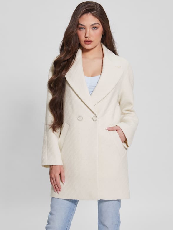 White outlet guess coat