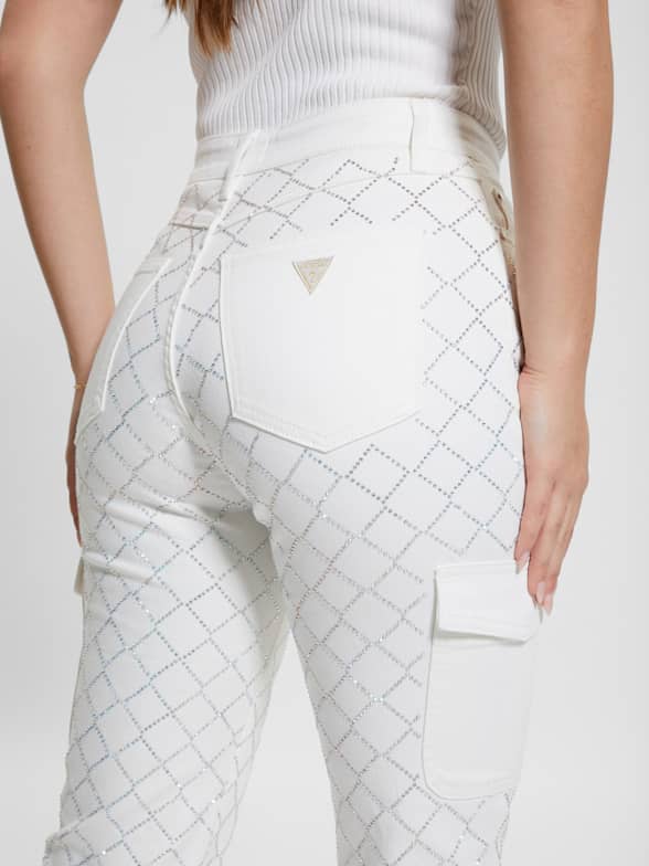 Guess printed pants clearance