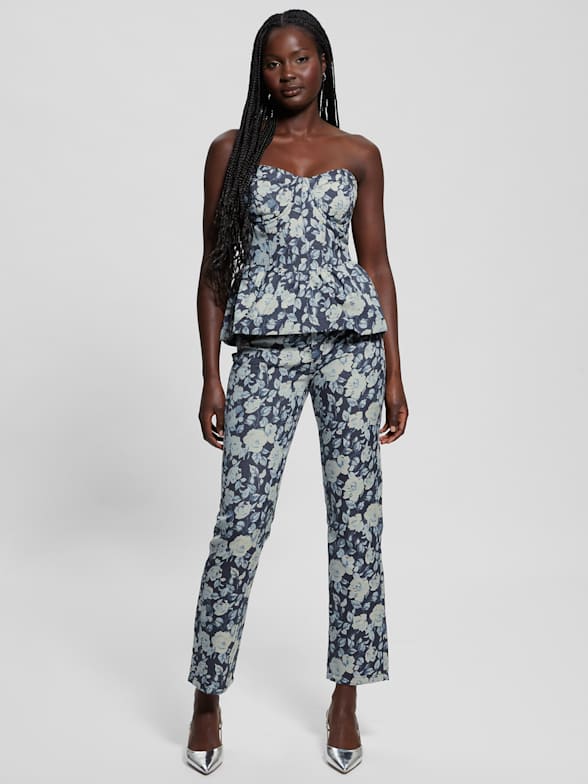 Guess floral pants on sale