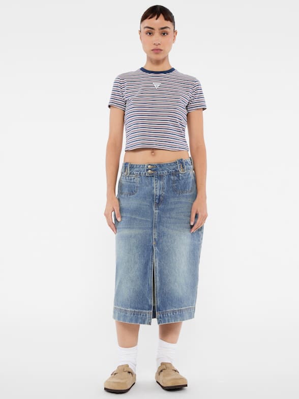 Guess originals striped tee price cheap