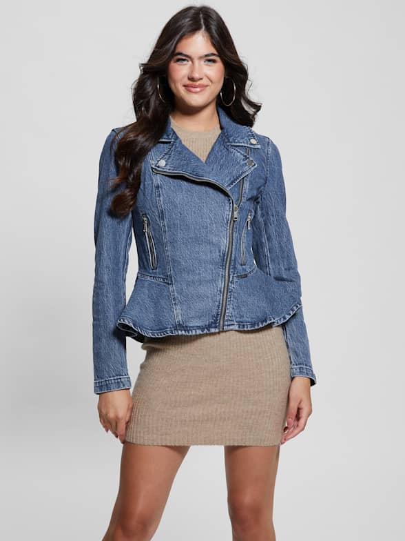 Women s Denim Jackets GUESS Canada