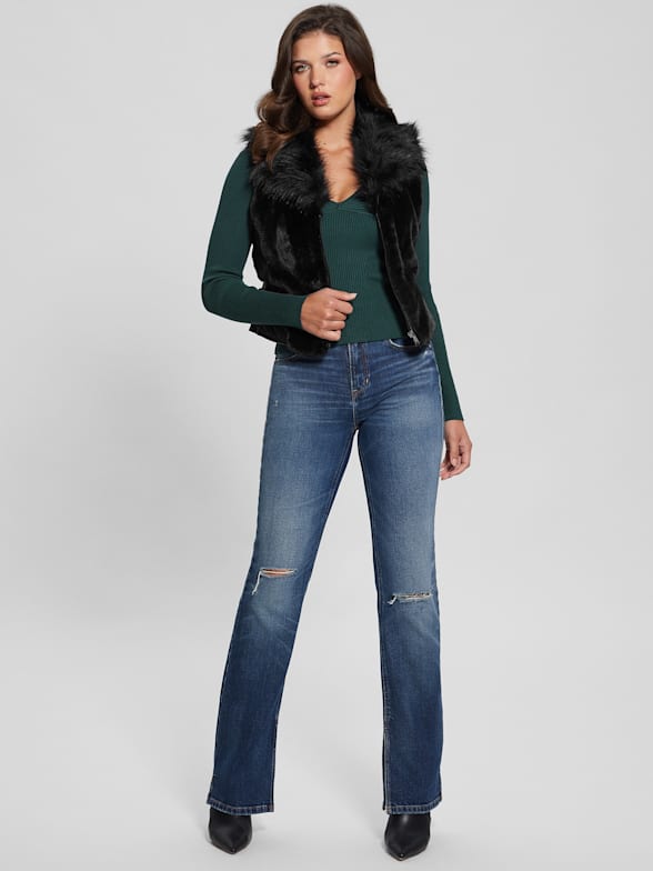 Shop Women s Jackets and Coats Leather Puffer Deals GUESS CA