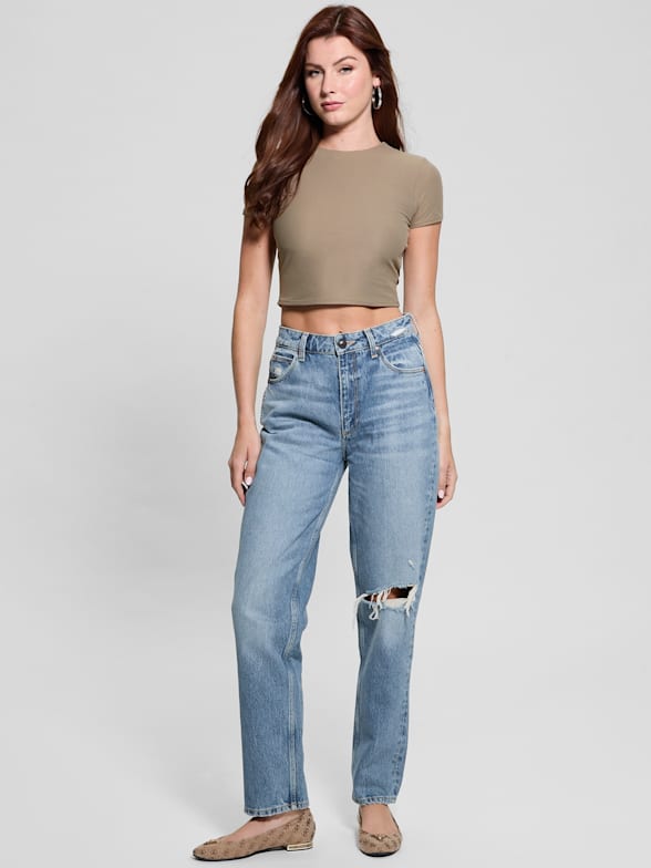Guess cropped shirt cheap
