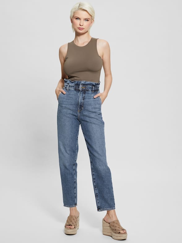 High Waisted Jeans  Mom, Flare, Skinny & Straight