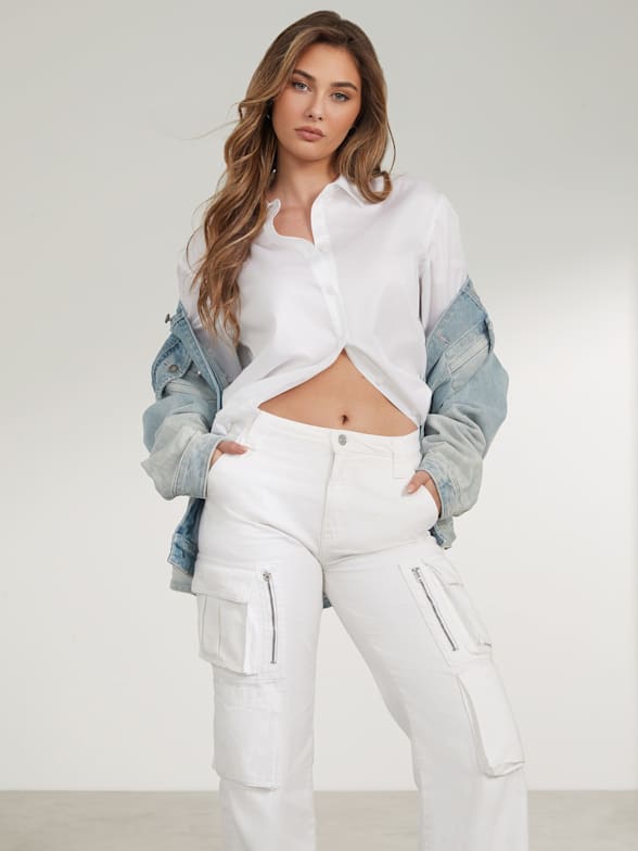 Sateen Chain Sexy Bootcut Pants