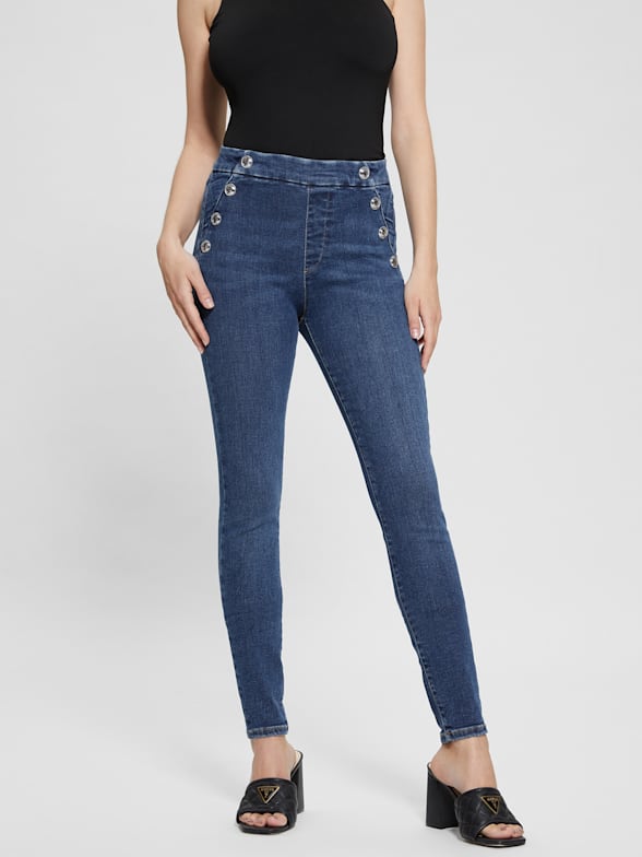 GUESS Alpha High-Rise Skinny Jeans