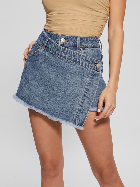 GUESS® U.S.A. Micro denim shorts Women