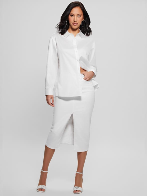 Guess naomi denim pencil skirt sales