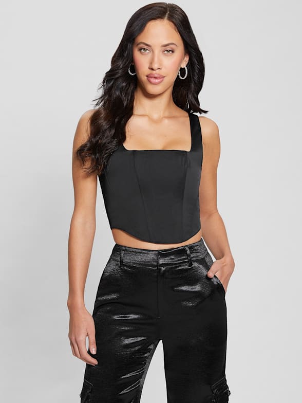 GUESS Collena Lace Crop Top, $69, GUESS