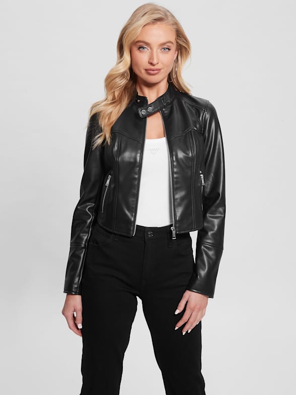 Leather jacket canada womens sale