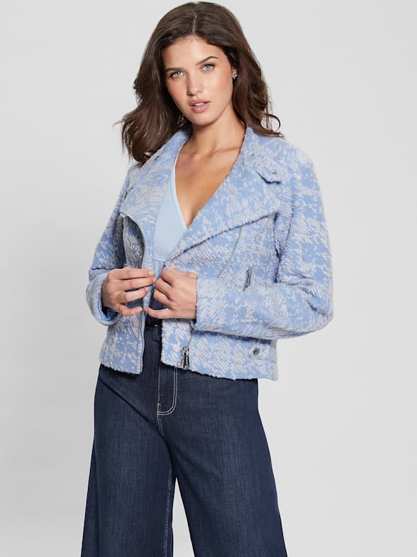 Moto Full Zip - Blue Jean