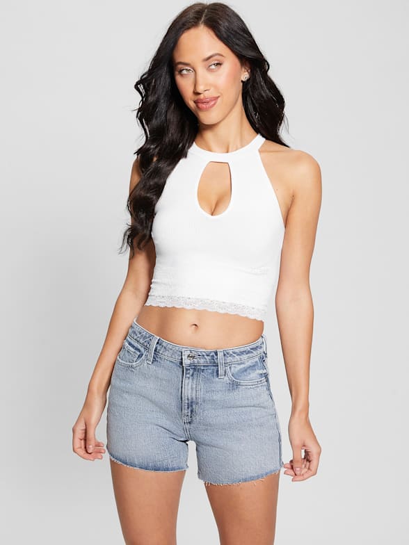 White Crop Top, Cropped Tank Top, Loose Crop Top, Boxy Crop Top, Crop Tops  for Women, Cropped Top, Belly Top, Cropped Top Woman, Crop Tee 